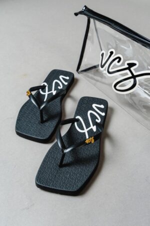 Flat Tulum Fancy Flops Azul + Necessaire
