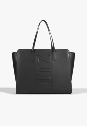 Bolsa Shopping Grande Schutz Tassy Preta com Zíper