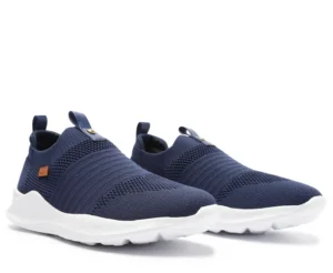Tênis Slip On Streech Jogging Knit Azul